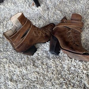 Freebird by Steven Open Toe Booties